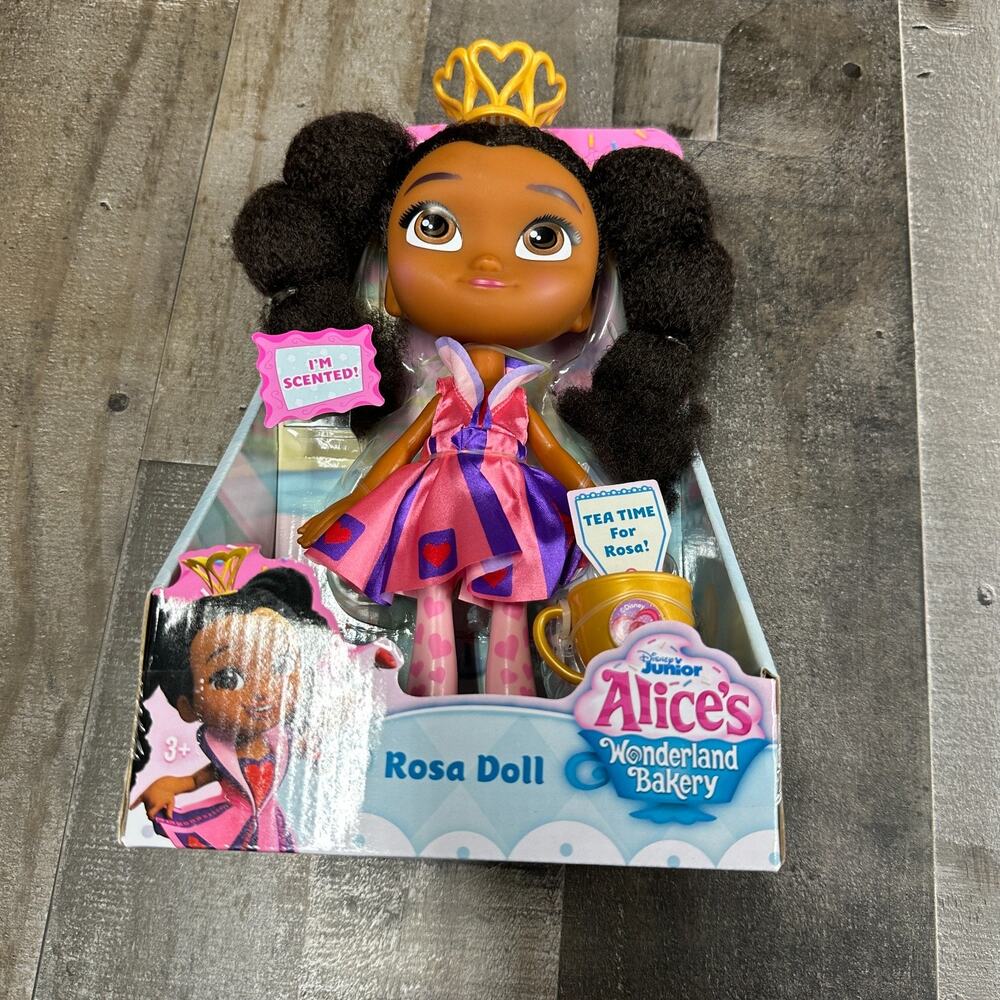 NEW Disney ~‎ Junior Alice's Wonderland Bakery Rosa Scented Doll 10 Inch
